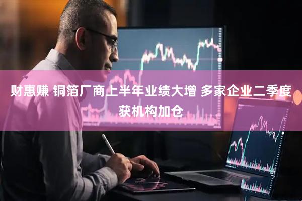 财惠赚 铜箔厂商上半年业绩大增 多家企业二季度获机构加仓